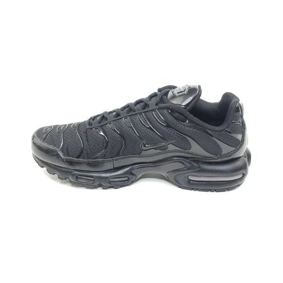 Nike Air Max Plus Tn Mens Sneakers Black Mesh Leather Size 8.5 - Picture 8 of 12